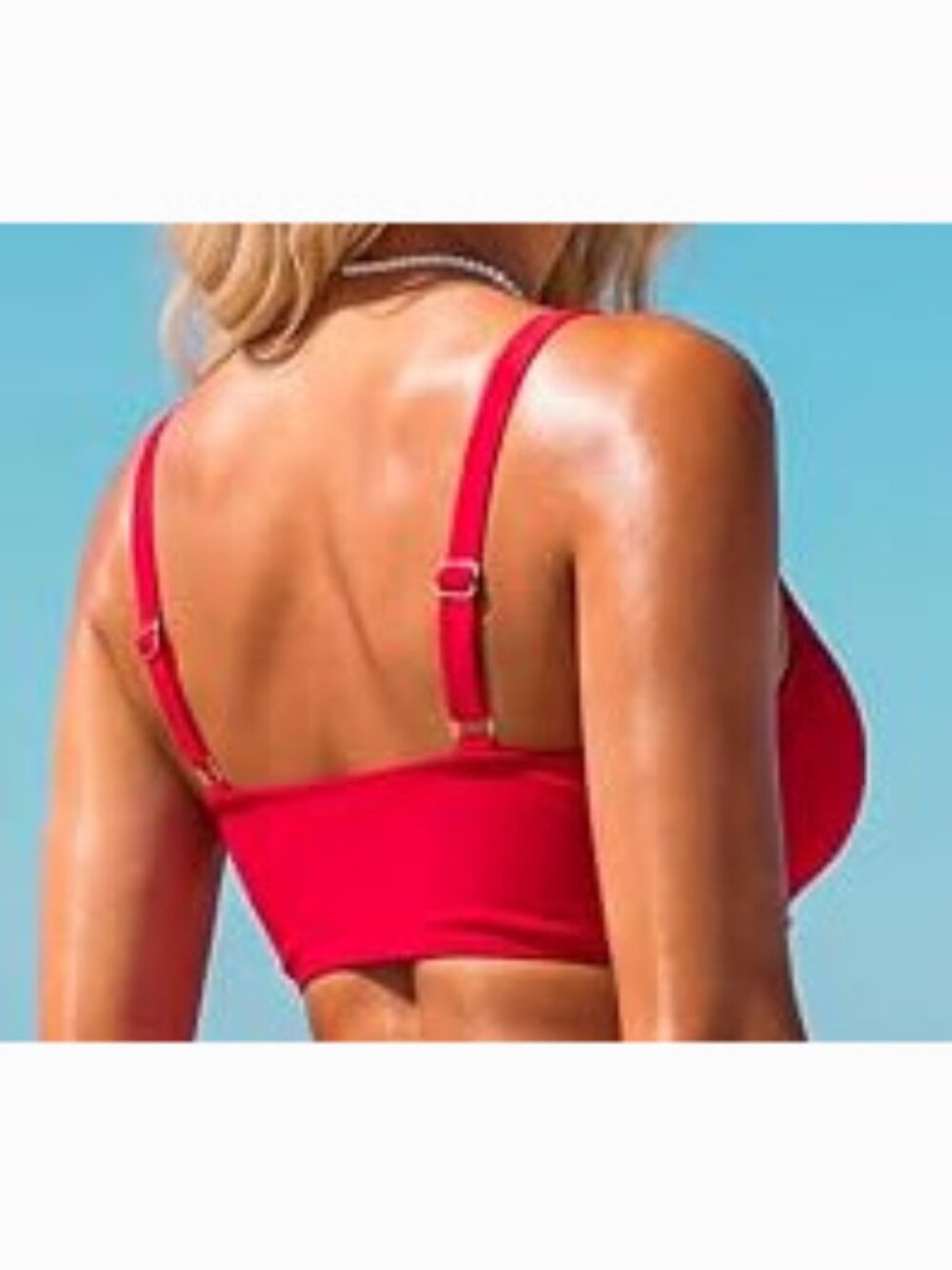 U-Wire Cutout Bikini Top with Adjustable Straps - Picture 3 of 6